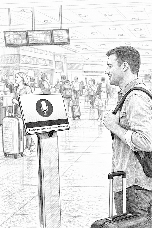 Mantawise AI Kiosk for Airport Passenger Assistance